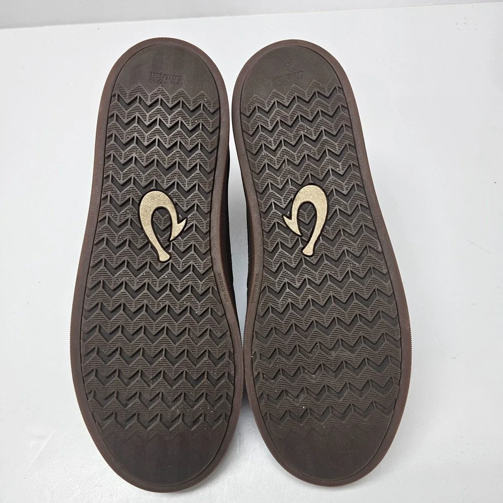 Olukai Molina Casual Comfort Chukka Ankle Boots Dark Wood Brown Size 11